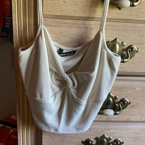 SHEIN twist front crop top
